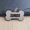 Privezak za pse Koska Inox Natpis Simba