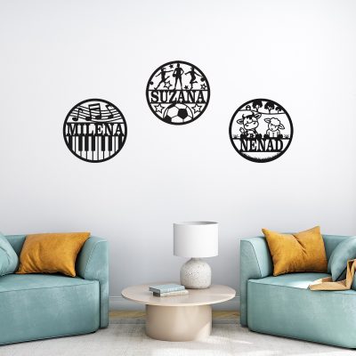 Personalizovana zidna dekoracija „Krug“